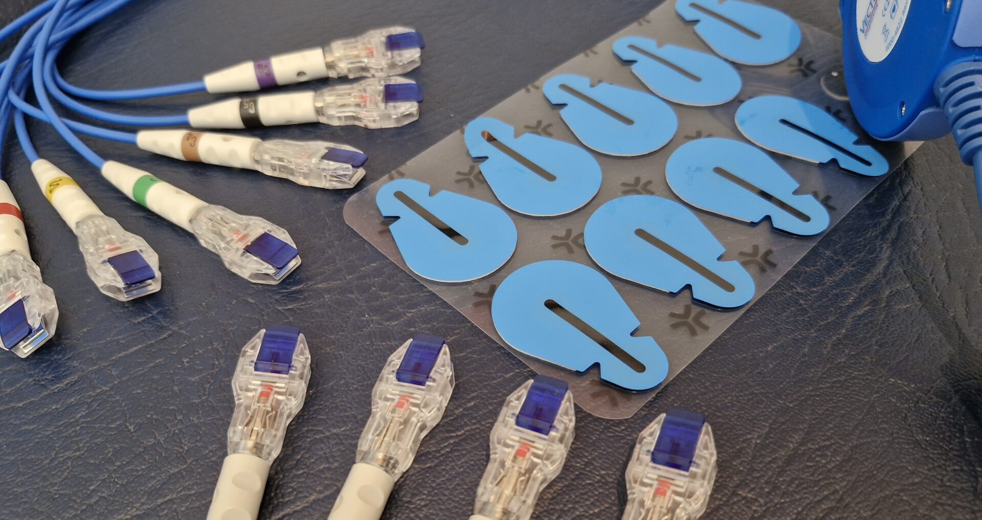 A selection of heart scan electrodes.